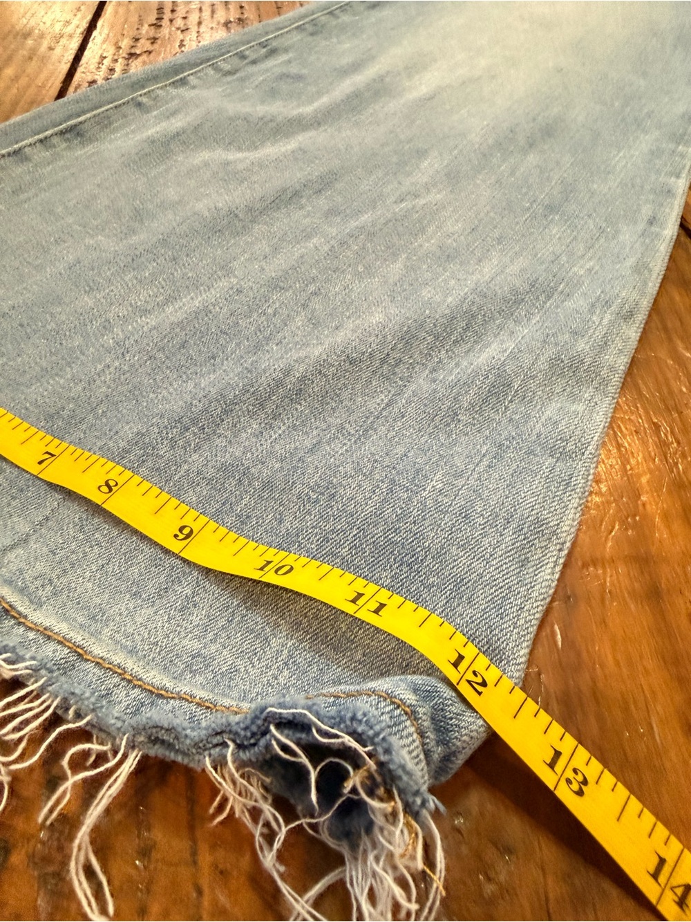 Pilcro Light Blue Wide-Leg Jeans - Picture 9 of 11